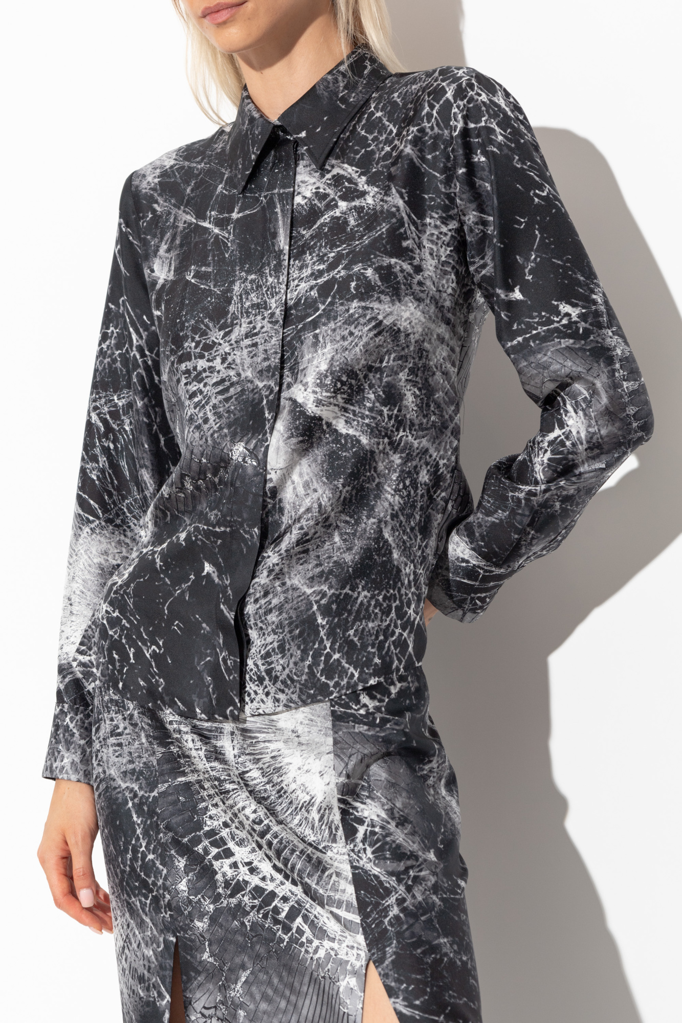 Alexander McQueen Silk shirt with print | Women's Clothing